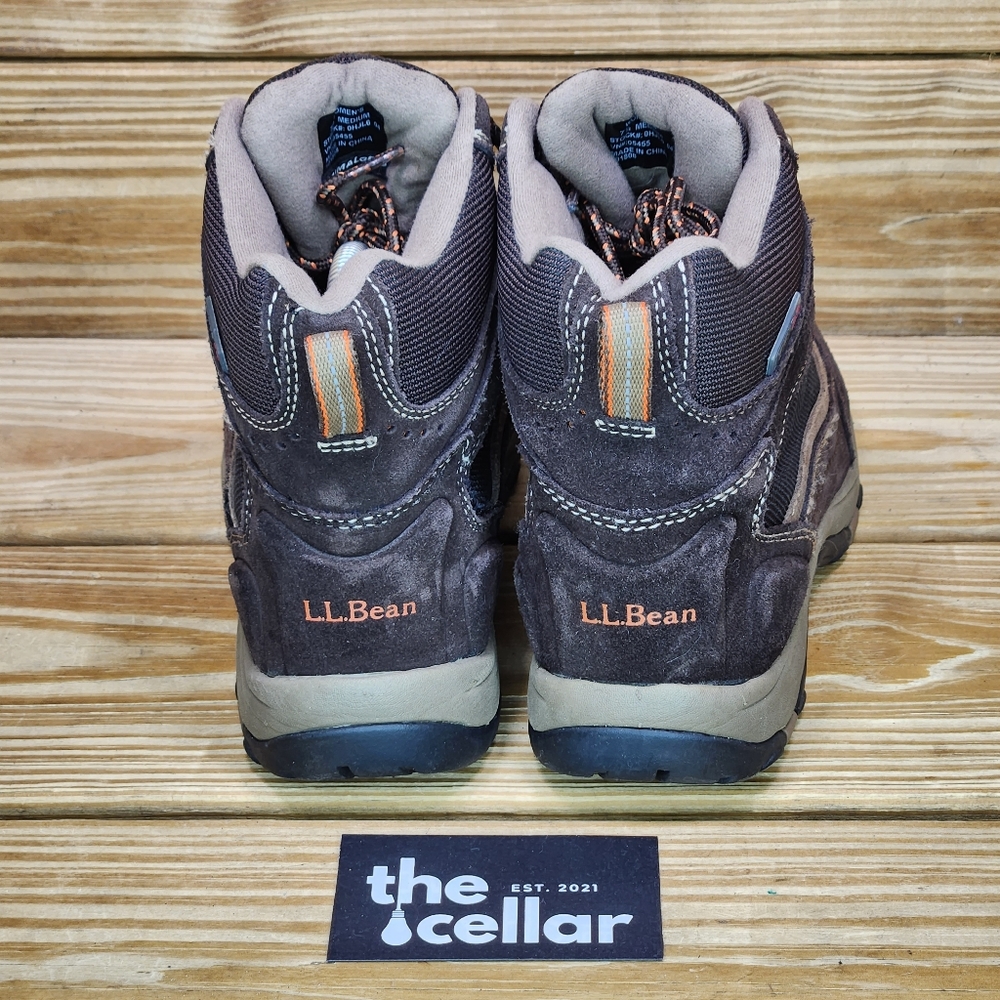 LLBean Womens 7.5 Hiking Boots Waterproof Primaloft Insulated Mid Lace Up Shoes - Picture 4 of 8